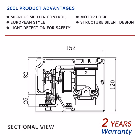 Sliding Automatic Door Operator with Sensor
