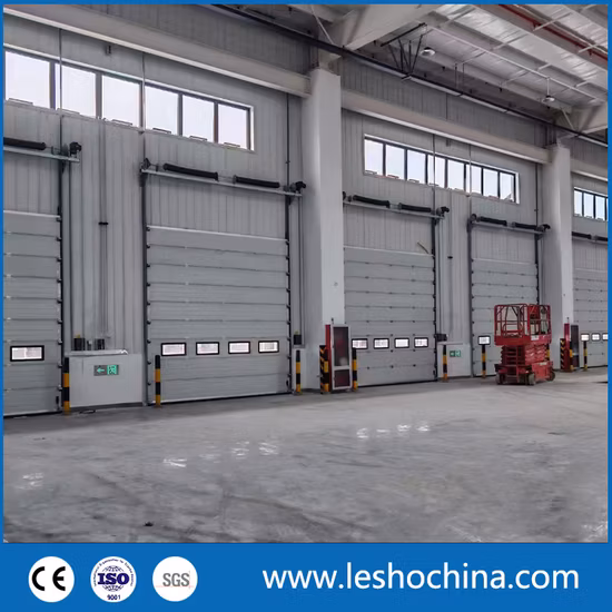 전체적인 시각 유리 패널을 가진 고품질 산업 강철 부분적인 수직 미닫이 문